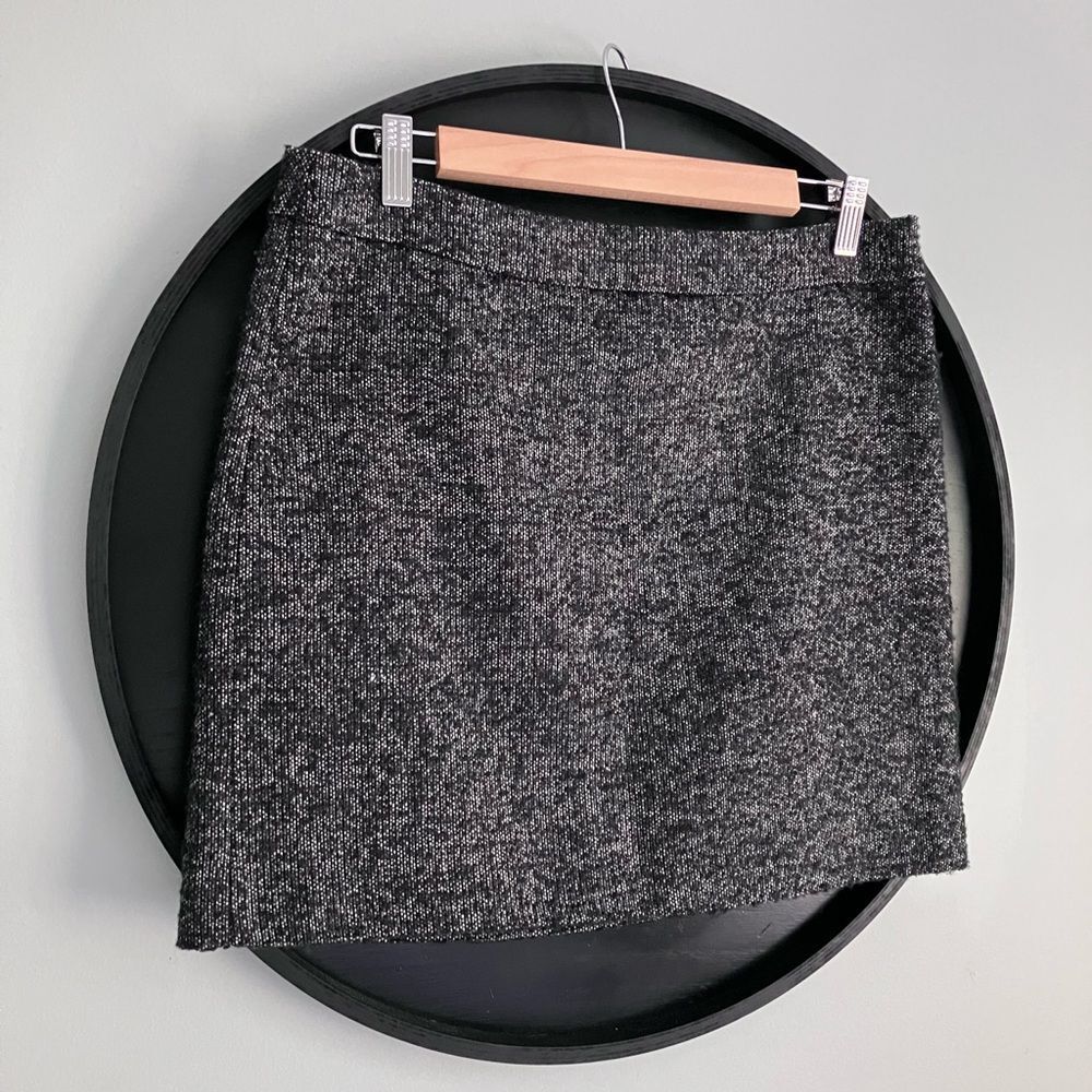 Classic Black Heather Mini Skirt